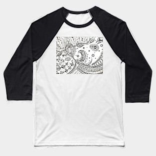 Inner Space Wave Baseball T-Shirt